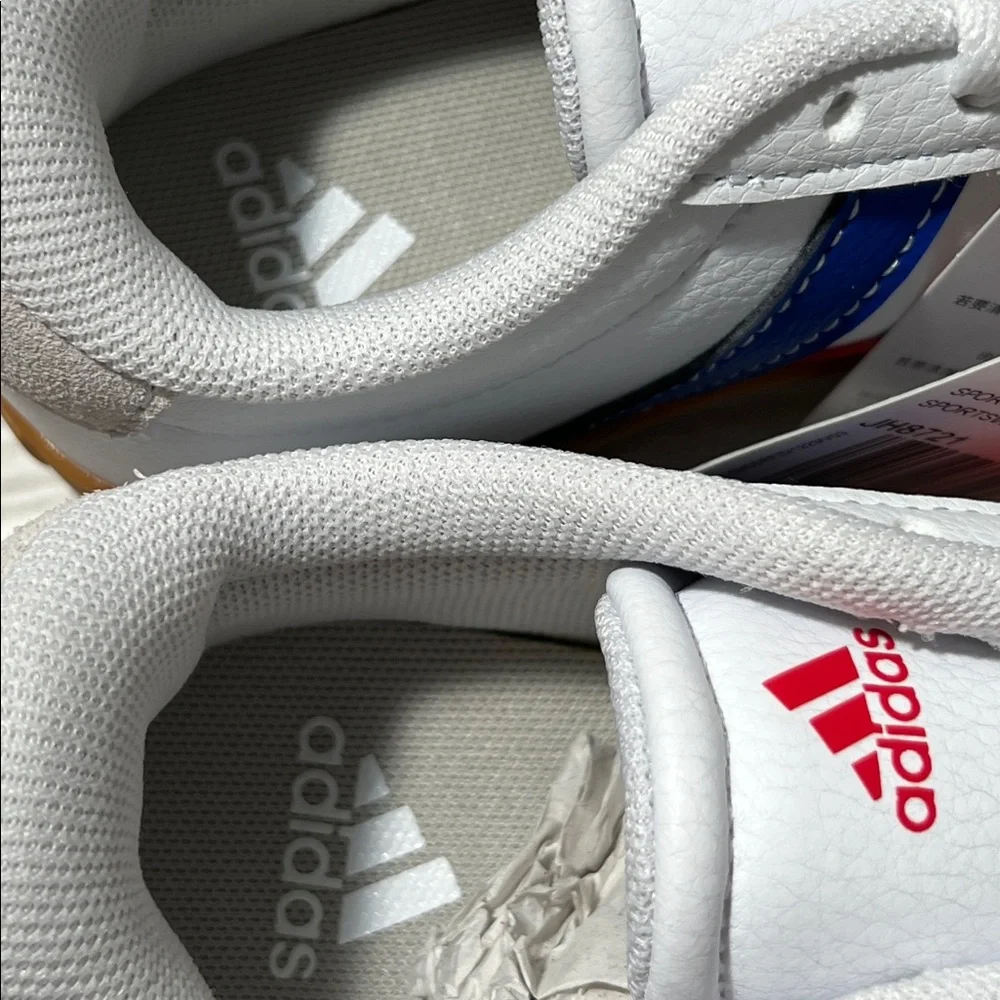 Adidas VL Court 3.0 low top Shoes sneakers white blue red stripes little kid 12K